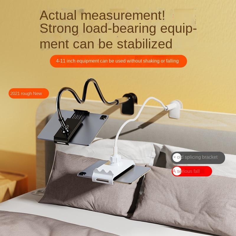 Flexible Long-Arm Bed Desk Phone Holder - Universal Clamp Mount for iPhone and Mobile Phones - Adjustable Gooseneck Lazy Clip for Comfortable Viewing and Hands-Free Experience