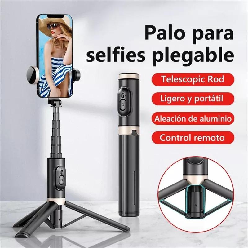 Wireless Selfie Stick, 1 Count Foldable Wireless Tripod with Remote Control, Bluetooth-compatible Selfie Stick for Live Photograph for iPhone