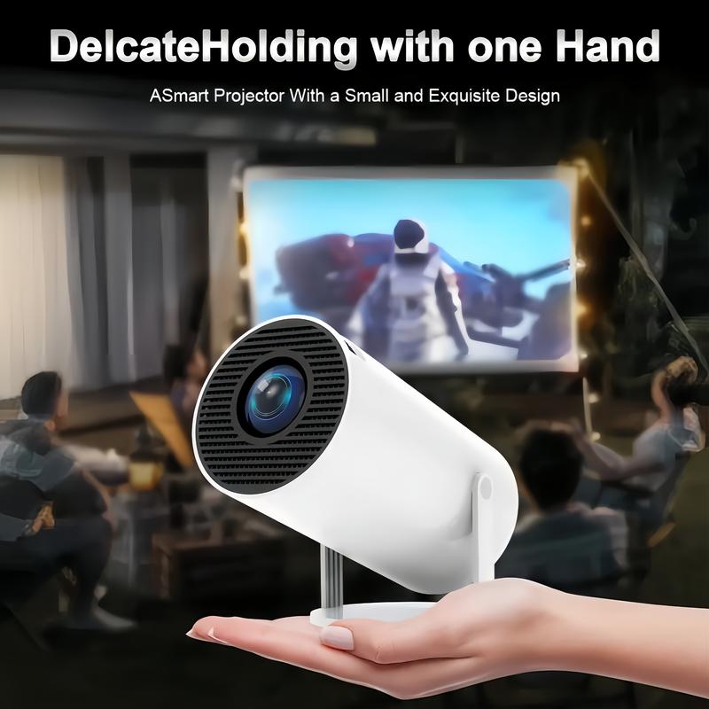 Mini portable projector,supporting Wi-Fi 5 and Bluetooth 5,Outdoor Portable Projector 1080P 4K HD Support,Mini Projector with Android,The perfect Christmas and New Year gifts.