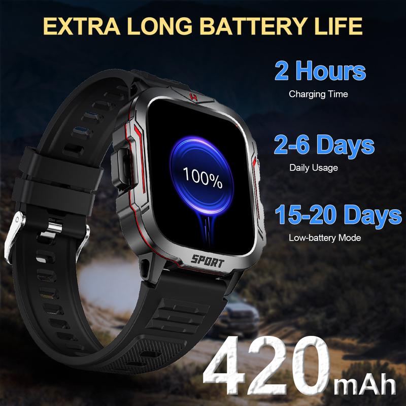 Smart Watch with Running Pace, 1.96