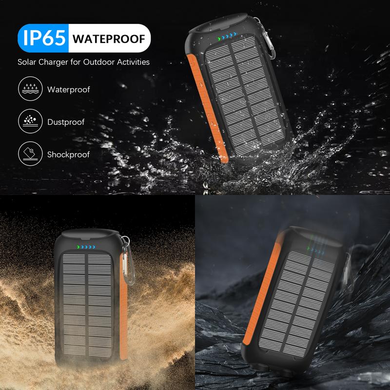 Summer Sale! Tainbat  Solar Charger Power Bank 38800mAh - Harness the Sun's Power for Your Outdoor Adventures! Waterproof, with LED Flashlight, USB C Fast Charge. Perfect for Outdoor, Camping, Travel.