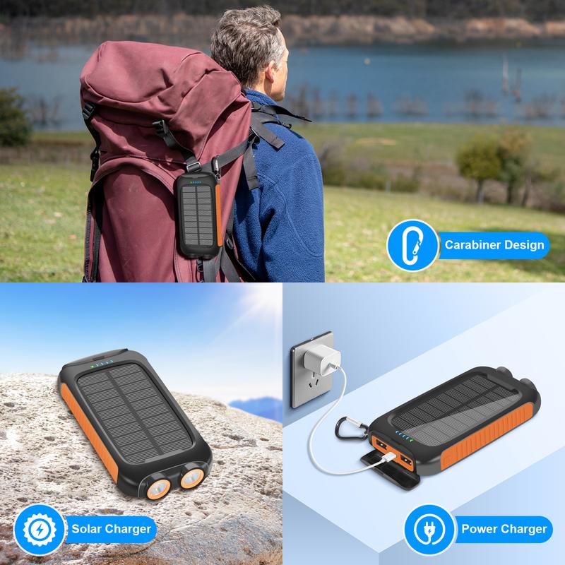 Summer Sale! Tainbat  Solar Charger Power Bank 38800mAh - Harness the Sun's Power for Your Outdoor Adventures! Waterproof, with LED Flashlight, USB C Fast Charge. Perfect for Outdoor, Camping, Travel.