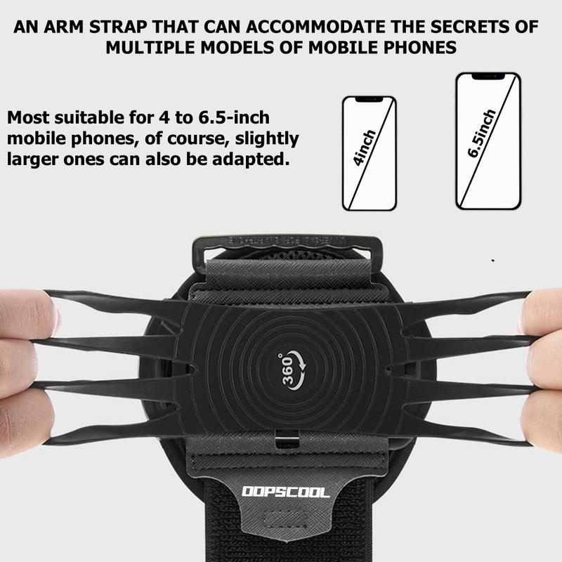 Spring Detachable 360-Degree Rotatable Phone Arm Strap, Summer Adjustable Phone Holder Band, Cell Phone Holder Armband, Phone Holder Hand Strap, Phone Accessories