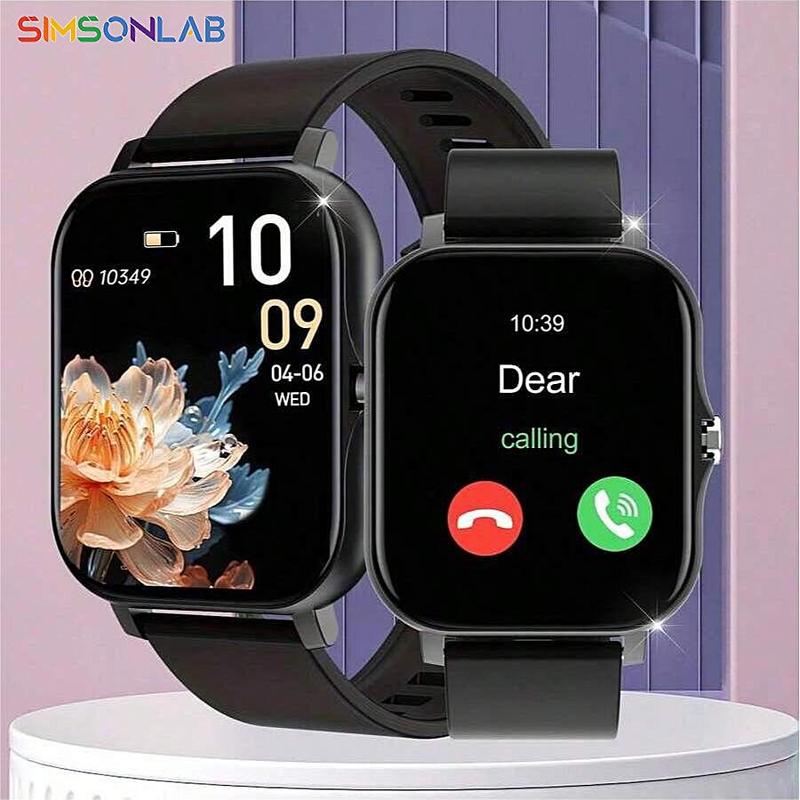 SIMSONLAB 1.83 Inches Multifunctional Smartwatch, Fashionable Digital Watch with BT Calling, Sports Smart Watches for Women & Men