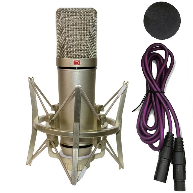 Professional Condenser Microphone, Wired Mic, Studio Microphone, Karaoke Singing Streaming Microphone With Mic Cover For Karaoke, PC Laptop Computer, Streaming Equipment