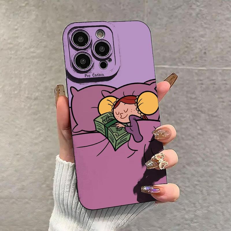 Cartoon Pattern Phone Case, Anti-fall Phone Protector Cover, Shockproof Phone Protective Case Compatible with iPhone 16 15 14 13 12 11 Series