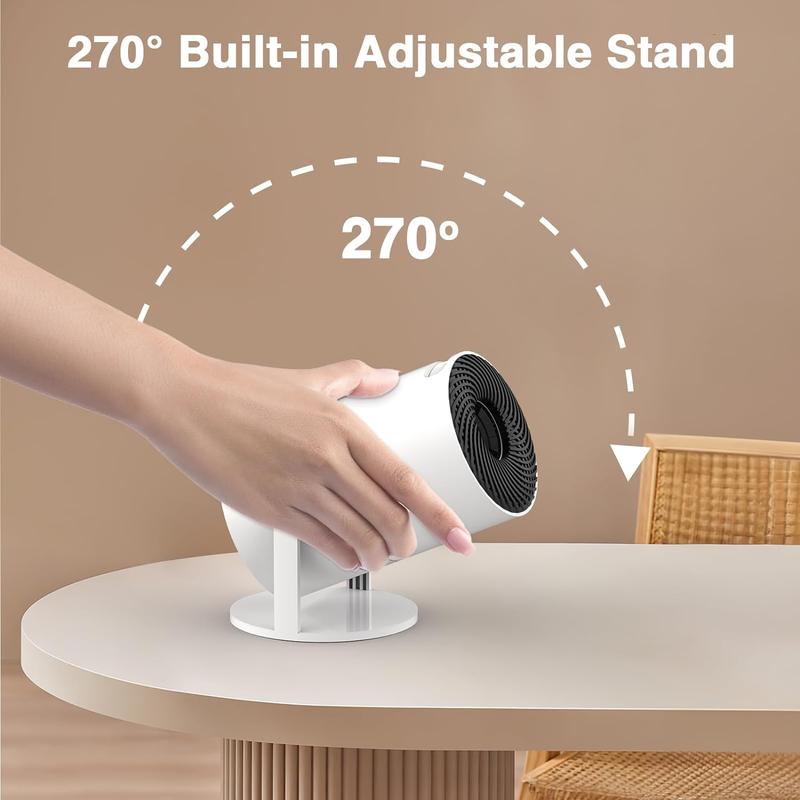 Portable Outdoor Projector with WiFi & Bluetooth, Wireless Screen Projector for Home and Outdoor Use Audio