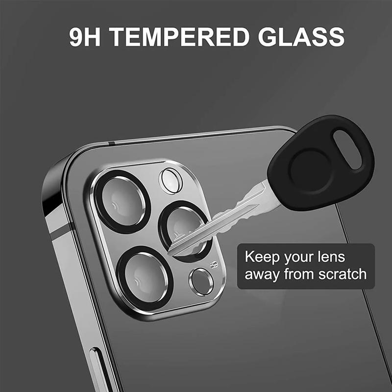 For iPhone 16 15 14 13 12 11 Pro Max Clear Shockproof Case +2* Tempered Glass Screen Protector+2* Camera Lens Protector