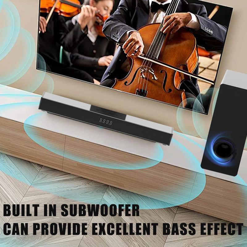 100W Wireless Soundbar with subwoofer For Home Theater Surround Sound With PC, TV, AUX, USB,Optical HDMI and More outdoor home tv  speakers