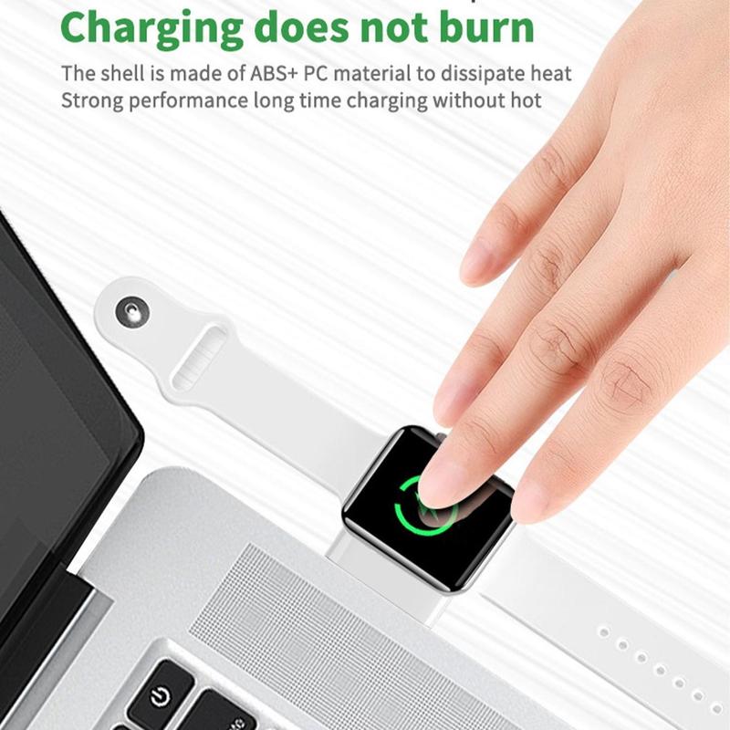 Portable Charger Compatible with Apple Watch, 1 Count Magnetic Fast Charger, Wireless Charger for iWatch, Magnetic Charging Station with Lanyard, Charger for iPhone Watch, Smart Watch Charger