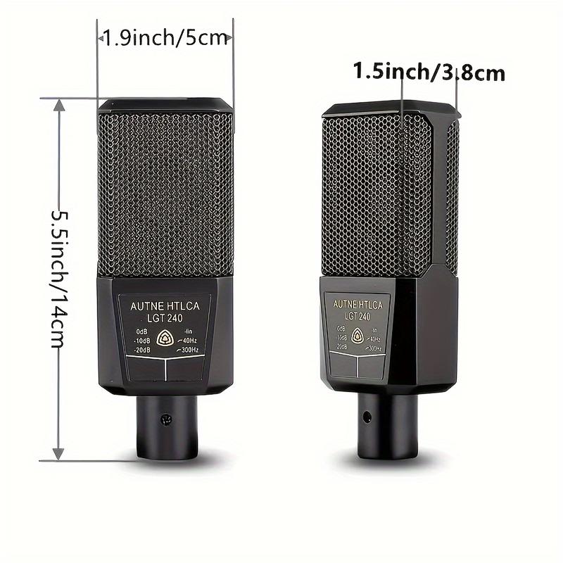 Dual-Player Podcasting Device Suit, Podcasting Condenser Microphone and Sound Card for Live Show, K300 Voice Changer-Podcasting Suit-Suitable for Recording, Singing, Streaming and Gaming.