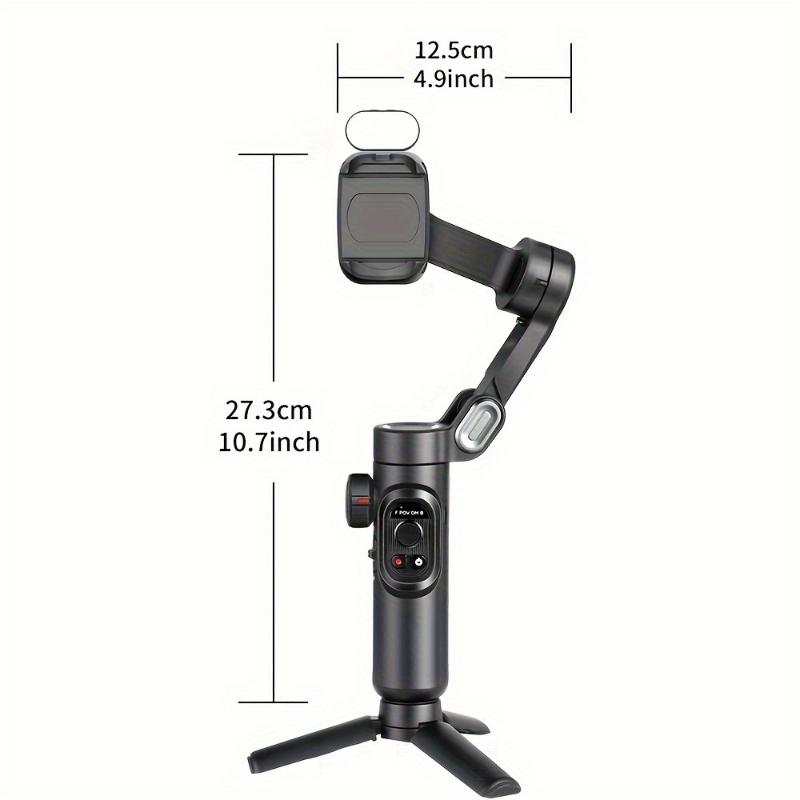 Smart XE With Light Smartphone Gimbaled Stabilizer - Foldable 3-Axis Gimbal With Focus Wheel For IPhone, Samsung And Android - Improve Your Video Shooting Quality