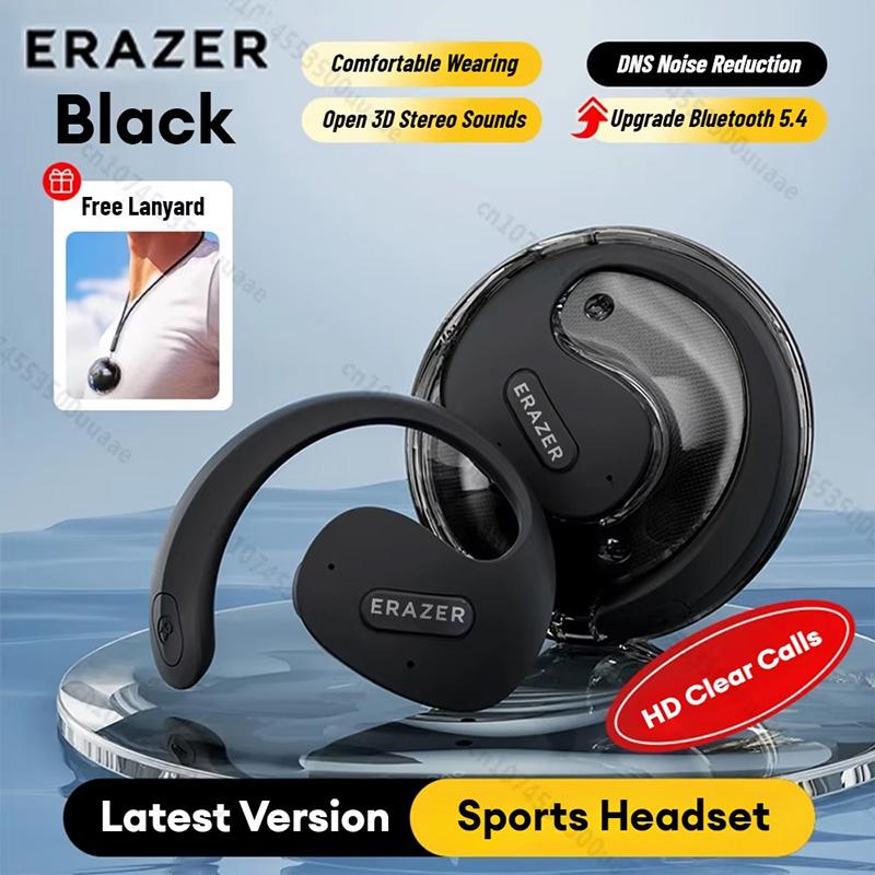 ERAZER True Wireless Open Ear Earphones Bluetooth Bluetooth Headphones TWS Sports Wireless Earphone Waterproof HIFI Sound Bass Quality Earbuds