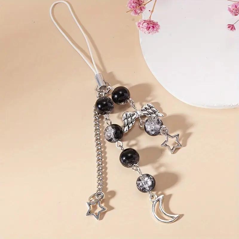 Cute Star & Moon Design Phone Chain, 3 Counts Fashionable Phone Lanyard, Phone Strap for Women & Girls, Mobile Phone Decoration Accessories