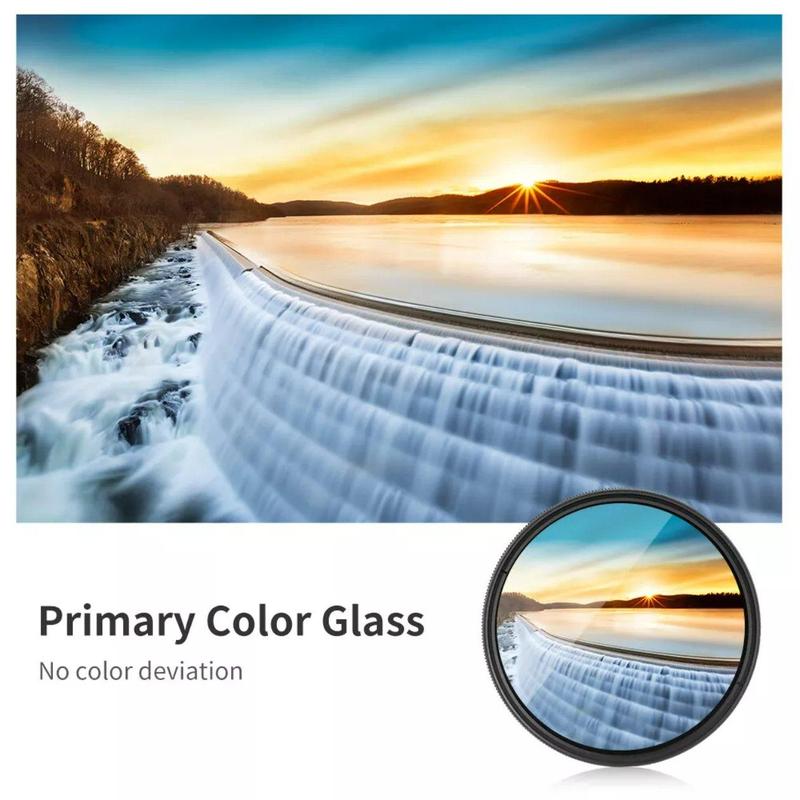 52mm Concept Filter, Neutral Density ND 2-400 Filter, ND Lens Filter, Cross HD Optical Glass Waterproof Scratch Resistant Filter for Phone Camera