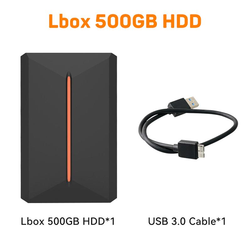 500GB Launchbox Gaming External Hard Drive For PS4 PS3 PS2 PS1 Wii Gamecube N64 Games HDD With 3700+ Games Plug&Play For WIN PC