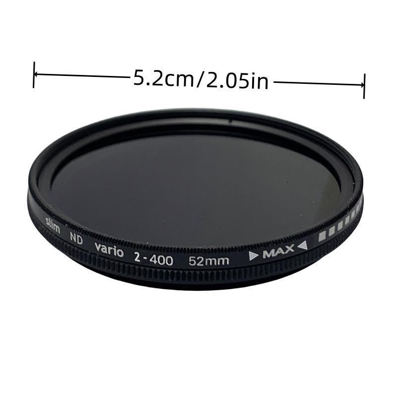 52mm Concept Filter, Neutral Density ND 2-400 Filter, ND Lens Filter, Cross HD Optical Glass Waterproof Scratch Resistant Filter for Phone Camera