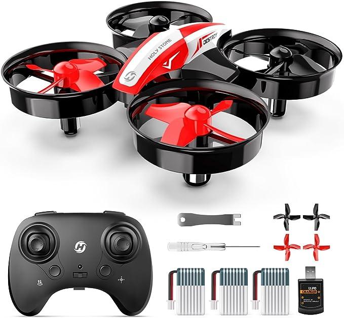 Holy Stone HS210 Mini Drone RC Nano Quadcopter Best Drone for Beginners RC Helicopter Plane with Auto Hovering, 3D Flip, Headless Mode and Extra Batteries Toys for Beginners Accessories Cameras Portable Remote Micro Protection Remote Control