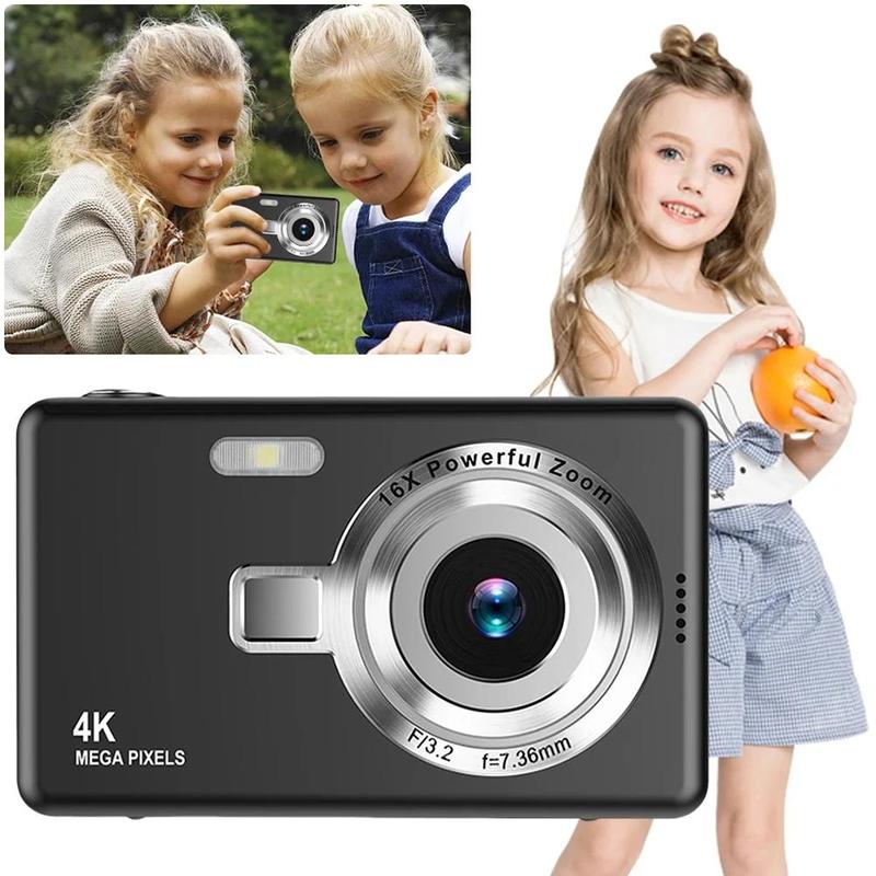 1080P Digital Camera, 16X Digital Zoom Retro HD Digital Student Camera, Portable Camera for Students, Photography Enthusiasts, Outdoor