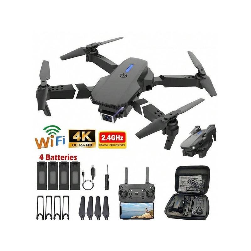 The latest foldable drones and application controls for 2024, FPV Live RC quadcopter with 4K camera, adult beginner accessories for folding