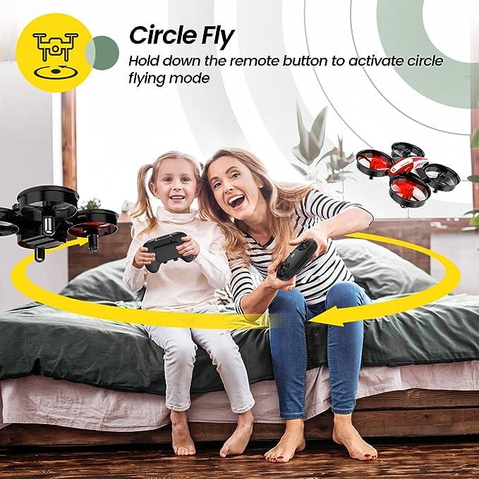 Holy Stone HS210 Mini Drone RC Nano Quadcopter Best Drone for Beginners RC Helicopter Plane with Auto Hovering, 3D Flip, Headless Mode and Extra Batteries Toys for Beginners Accessories Cameras Portable Remote Micro Protection Remote Control