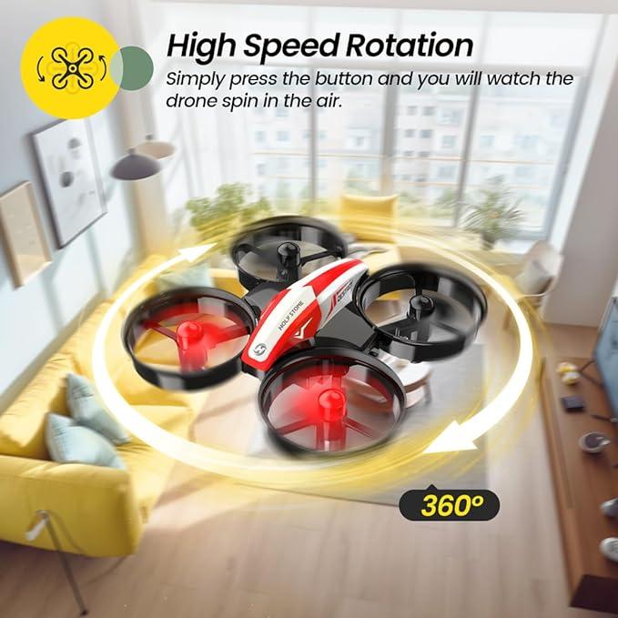 Holy Stone HS210 Mini Drone RC Nano Quadcopter Best Drone for Beginners RC Helicopter Plane with Auto Hovering, 3D Flip, Headless Mode and Extra Batteries Toys for Beginners Accessories Cameras Portable Remote Micro Protection Remote Control