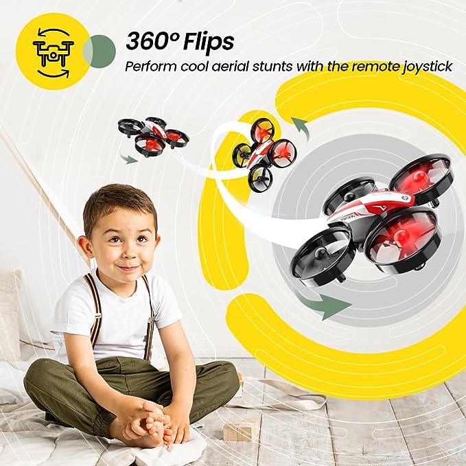 Holy Stone HS210 Mini Drone RC Nano Quadcopter Best Drone for Beginners RC Helicopter Plane with Auto Hovering, 3D Flip, Headless Mode and Extra Batteries Toys for Beginners Accessories Cameras Portable Remote Micro Protection Remote Control