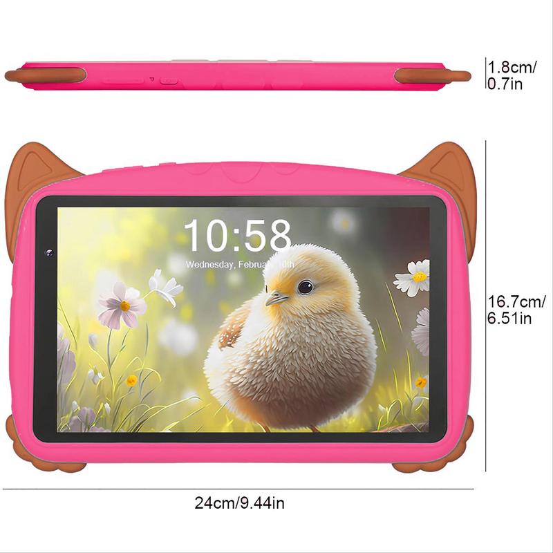 8Inch Android Tablet, 2GB RAM 32GB ROM Tablet, 4000mAh Battery, High-definition Touchscreen Tablet, WiFi, Front and Rear Dual Camera Educational Tablet