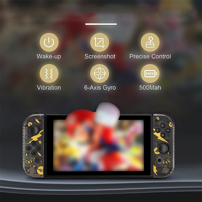 Switch Controller, Wireless Controller Replacement for Switch Joycons ,Left and Right Switch Joypad Controller Support Dual Vibration Wake-up Screenshot Motion Control,No NFC