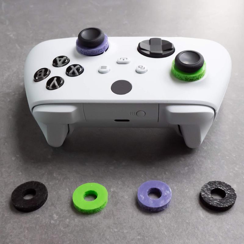 Precision Rings | Aim Assist Motion Control for Playstation 4 (PS4), PS5, Xbox One, XBX, Switch Pro & Scuf Controller (Black Purple Green)