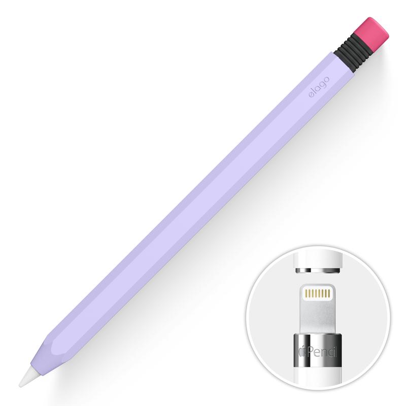 Classic Pencil Case for Apple Pencil 1 - Retro Design, Durable Silicone Protective Stylus Cover Accessory [3 Colors]