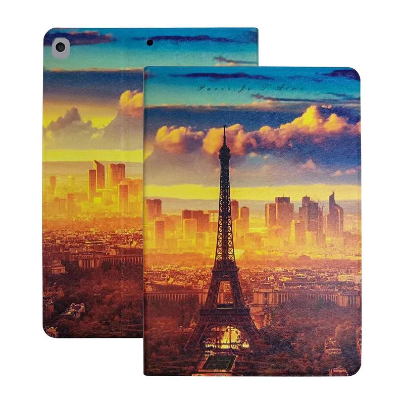 10.2 Inch Eiffel Tower Pattern Tablet Case, Anti-fall Tablet Protective Cover, Tablet & Computer Accessories Compatible with iPad 7 8 9th