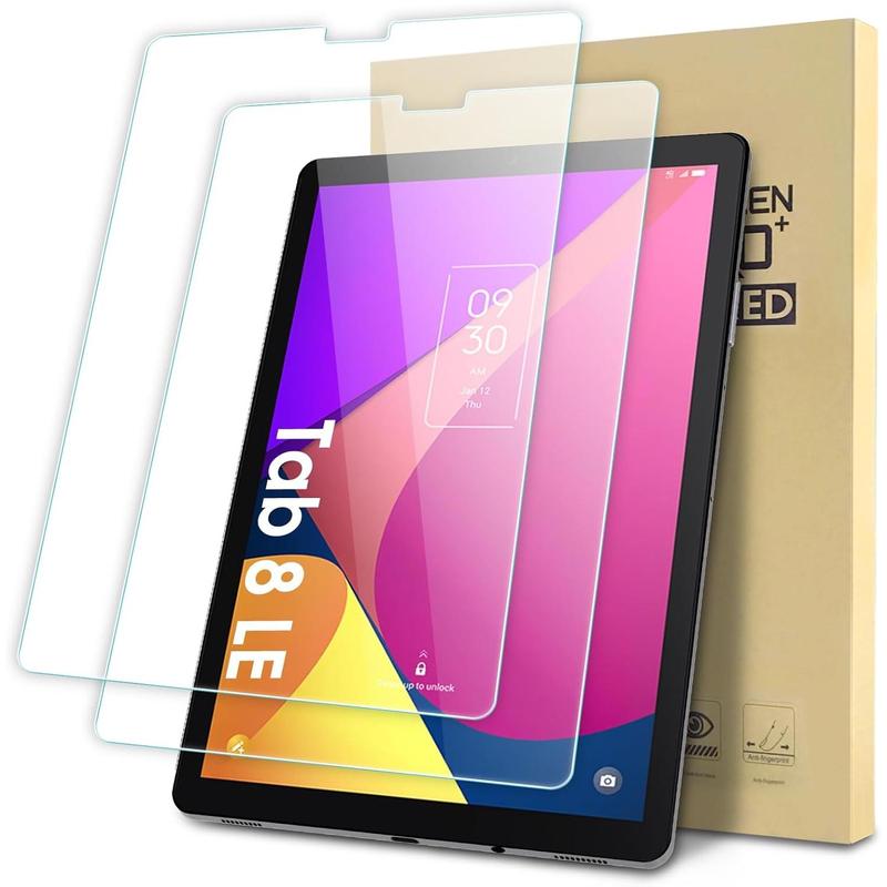 Favorite-2-Pack Screen Protector Compatible with TCL Tab 8 LE Tab 8v Tab 8 SE Tab 8 Plus Tab 8 Wifi 8'' (Model: 9137W,9132X, 9138S, 6048E, 91232X1), Tempered Glass Film, Anti-Scratch, Easy Installation