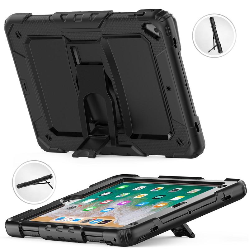 Shockproof Tablet Case with Built-in Stand, 1 Count Tablet Protective Cover, Tablet Accessories Compatible with iPad 10.9 11inch, iPad 9.7inch, iPad10.2 10.5inch, iPad12.9 13inch