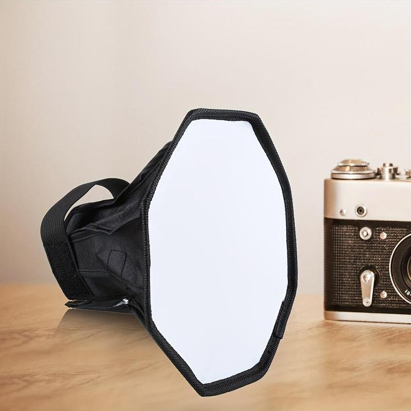 PULUZ 7.9 Inch Octangle Soft Flash Light Diffuser Softbox, Folding Speedlight Soft Light Box, Camera Flash Light Diffuser, Camera Accessories for Canon Nikon Sony