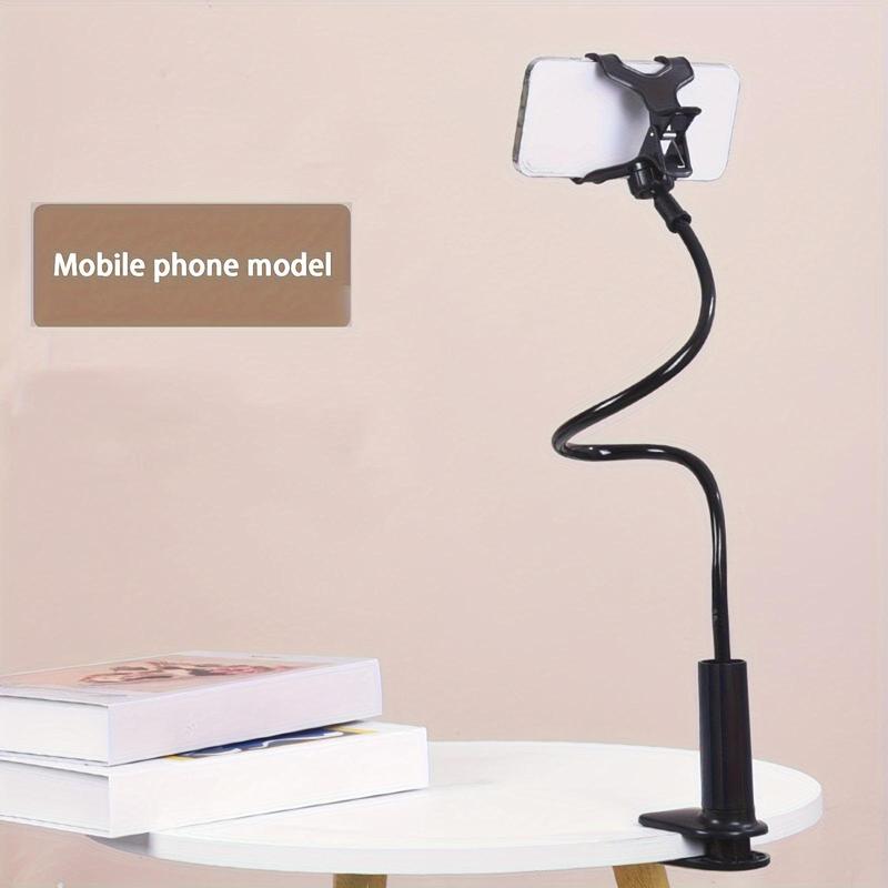 Flexible 360° Adjustable Arm Mobile Phone Holder, Cell Phone Mount with Clamp Clip, Universal Phone Accessories for Desks and Beds