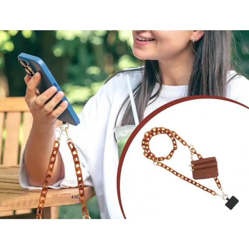 Clip-on phone strap and wallet crossbody bag phone strap with zipper pocket phone strap crossbody bag Clip & Go