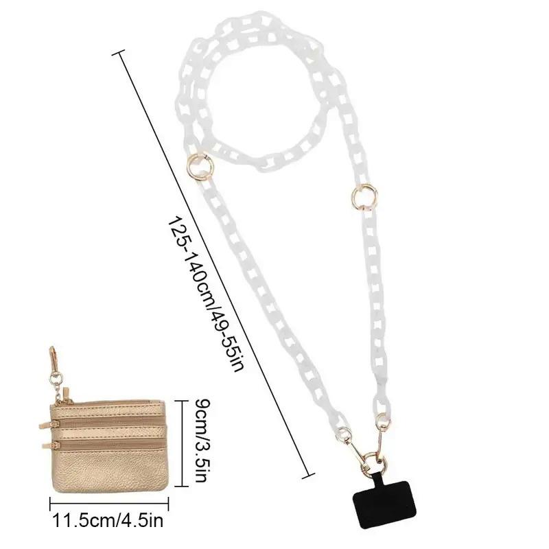 Clip-on phone strap and wallet crossbody bag phone strap with zipper pocket phone strap crossbody bag Clip & Go