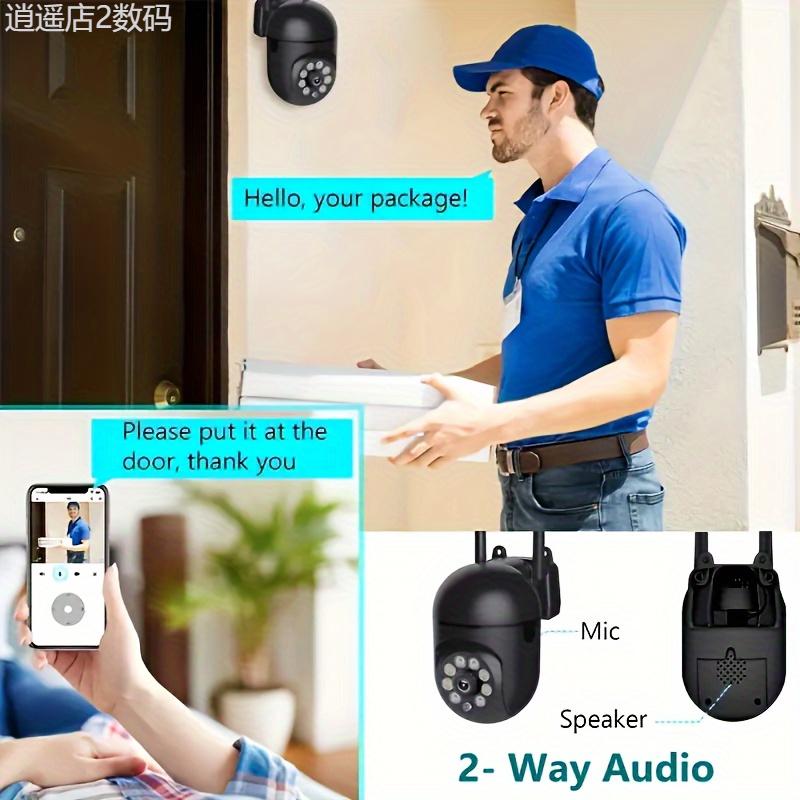 2.4G Surveillance Camera Video WiFi Wireless Security Camera Hd Protection Motion Tracking Cctv Outdoor Camera Full Color Night Vision And Bidirectional Audio Spherical Surveillance Camera Waterproof