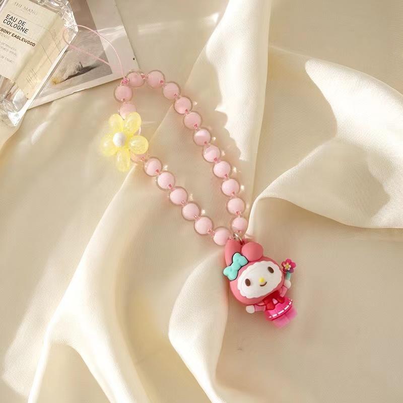 SANRIO Cute Cartoon Design Phone Chain, 1 Count Cute Phone Lanyard, Fashion Phone Strap for Women & Girls, Mobile Phone Decoration Accessories