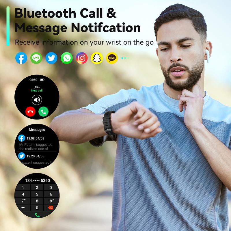 Smart Watch for Men&Women Android & iPhone, 1.32