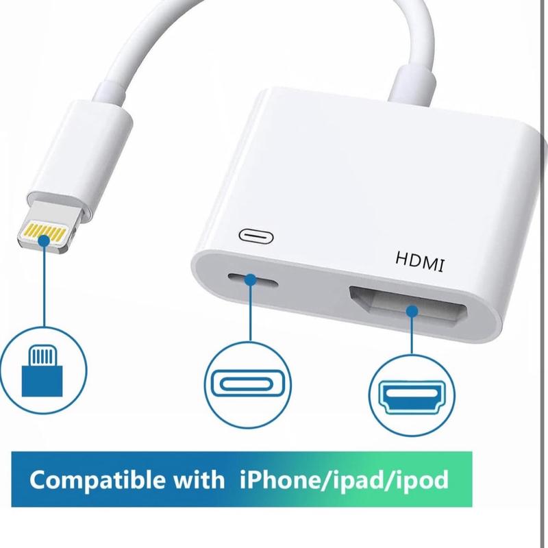 4K HDMI Adapter for iPhone, Apple Mobile Digital AV Adapter Plug in Device Accessories Screen Accessories