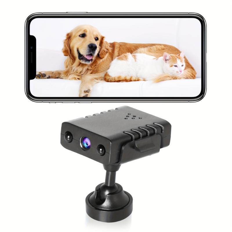 New 1080P HD Mini Wireless WiFi Camera, Intelligent Cloud Storage, Motion Detection Alarm App Push, WIFI Remote Real-Time Viewing, Video Recording, Photo Taking, Infrared Night Vision, Supports Memory Card Playback (Max 128GB). Plastic Rechargeable