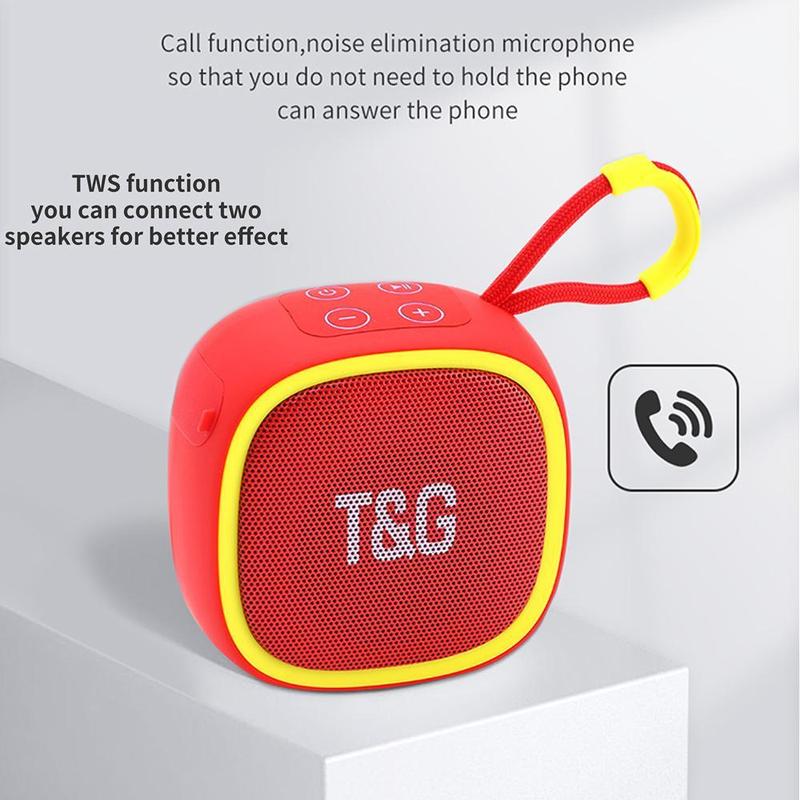 T&G TG659 Mini Wireless Portable Speaker, USB Rechargeable 500mAh BT Speaker, Support TF Card Radio FM Mini Speaker for Home Travel