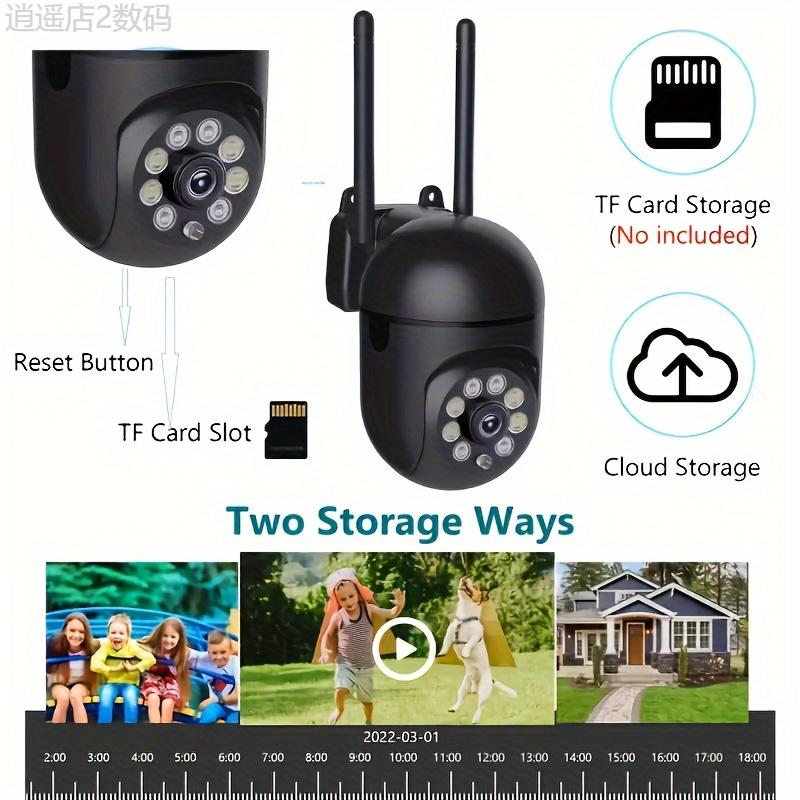 2.4G Surveillance Camera Video WiFi Wireless Security Camera Hd Protection Motion Tracking Cctv Outdoor Camera Full Color Night Vision And Bidirectional Audio Spherical Surveillance Camera Waterproof