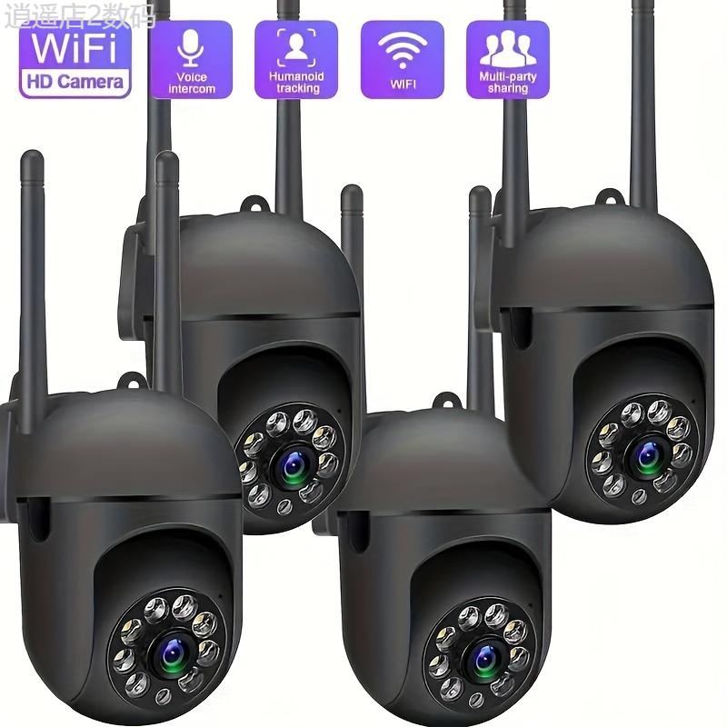 2.4G Surveillance Camera Video WiFi Wireless Security Camera Hd Protection Motion Tracking Cctv Outdoor Camera Full Color Night Vision And Bidirectional Audio Spherical Surveillance Camera Waterproof