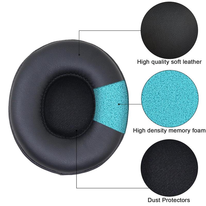 Ear Pads Cushions Replacement for Beats Solo 2 & Solo 3 Wireless on-ear Headphones, Thickness Soft Protein Leather Ear Pads