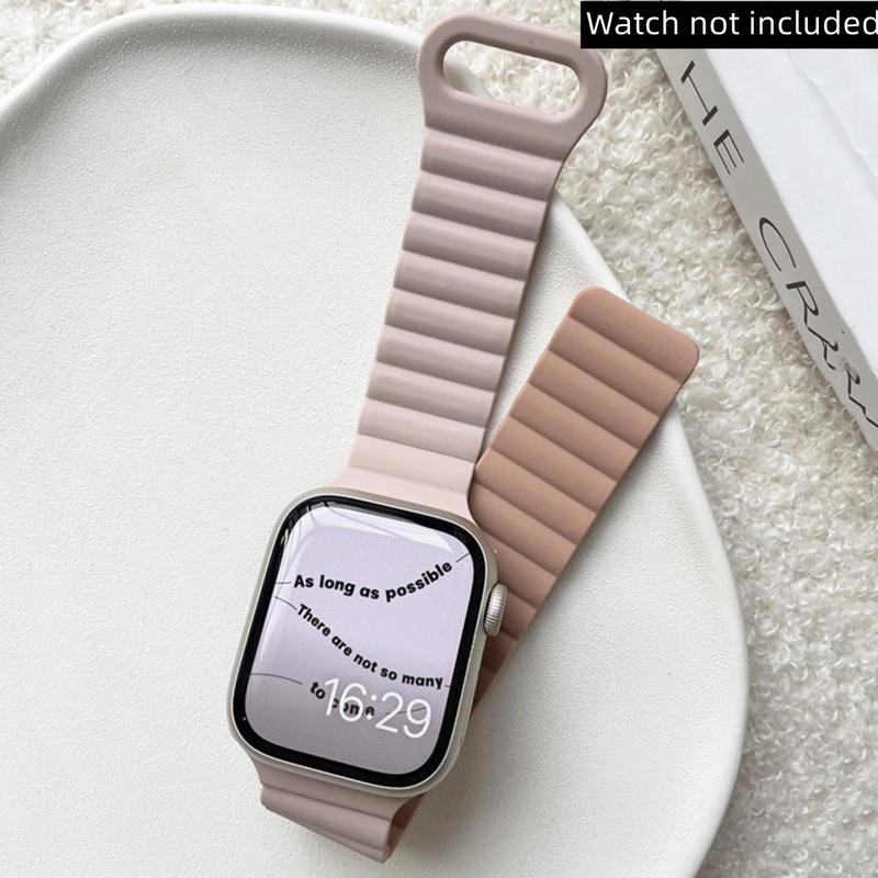 Magnetic Watch Band, Silicone Strap, Watch Strap Compatible with Apple Watch