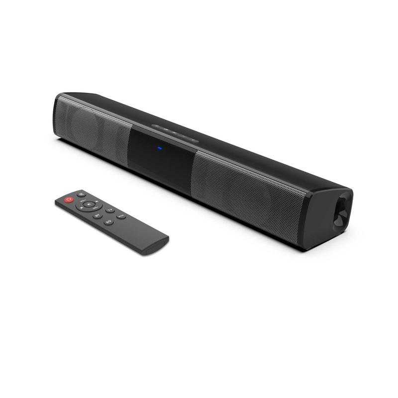 Portable Wireless Speaker, Wireless Bluetooth-compatible Soundbar Speaker with Remote Control, High Definition Dual Speaker for Home & Outdoor, Stocking Fillers Gift