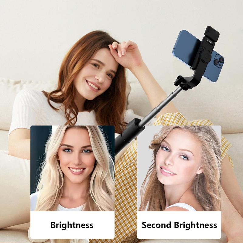 40Inch Phone Selfie Stick Tripod, Extendable Selfie Stick, Smartphone Tripod Stand with Wireless Remote, Suitable for Samsung, Google, LG, Sony Smartphones